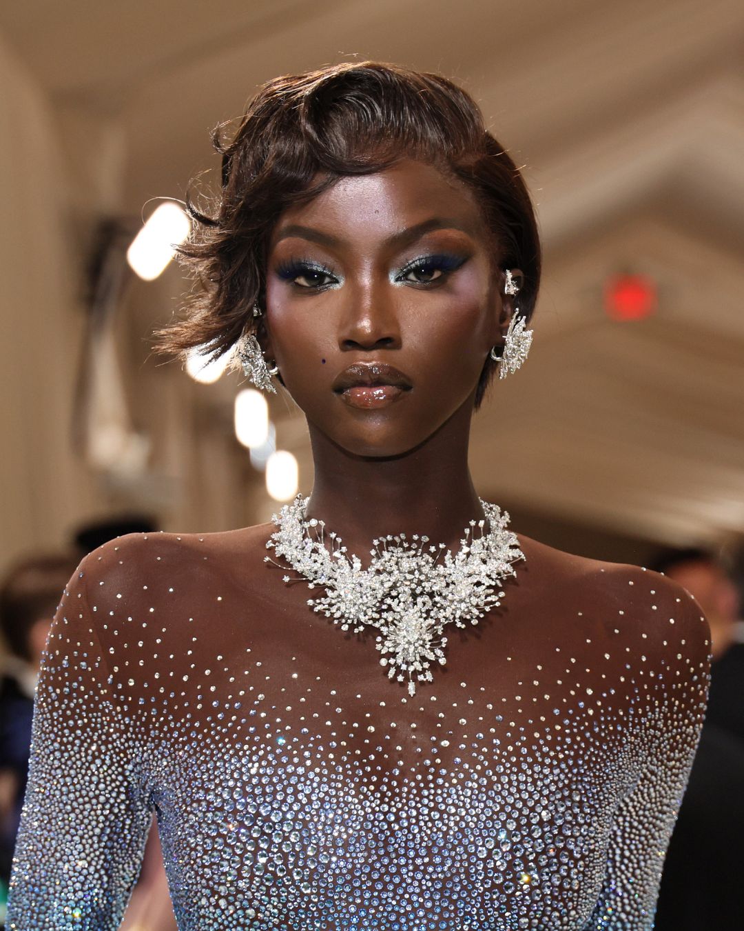 Anok Yai attends The 2024 Met Gala Celebrating "Sleeping Beauties: Reawakening Fashion" at The Metropolitan Museum of Art on May 06, 2024 in New York City.