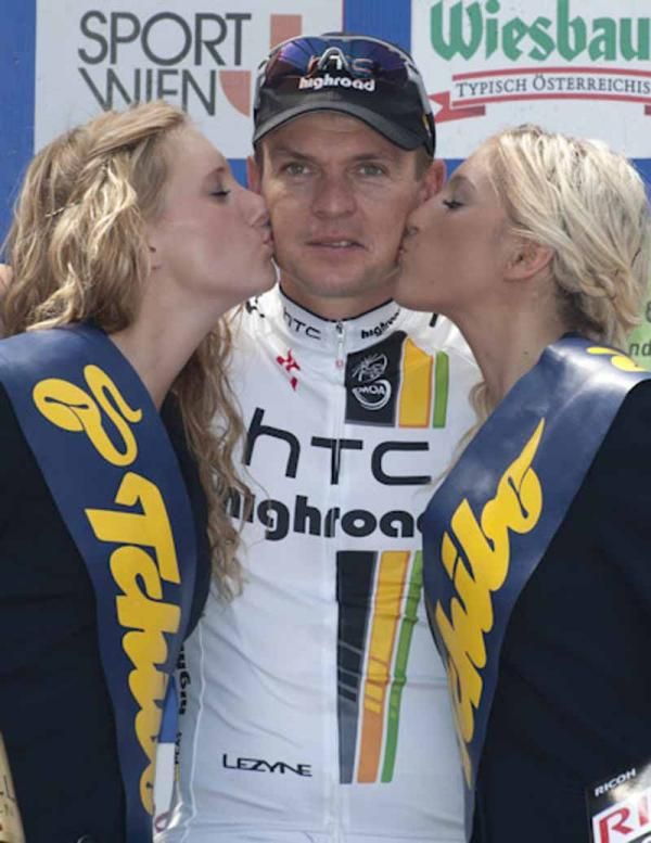 Bert Grabsch (HTC-Highroad) doesn't look too thrilled
