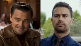 Leonardo DiCaprio in Once Upon a Time... in Hollywood/ Theo James in The Gentleman (side by side)