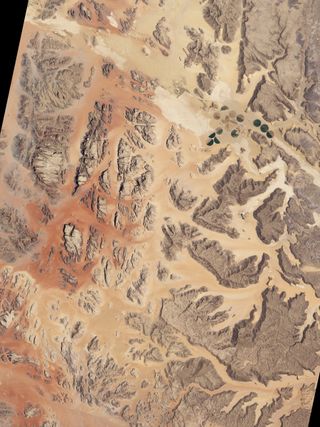 On April 3, 2011, NASA released this image from the Advanced Land Imager (ALI) on NASA's Earth Observing-1 (EO-1) satellite, which captured a natural-color image on July 27, 2001.