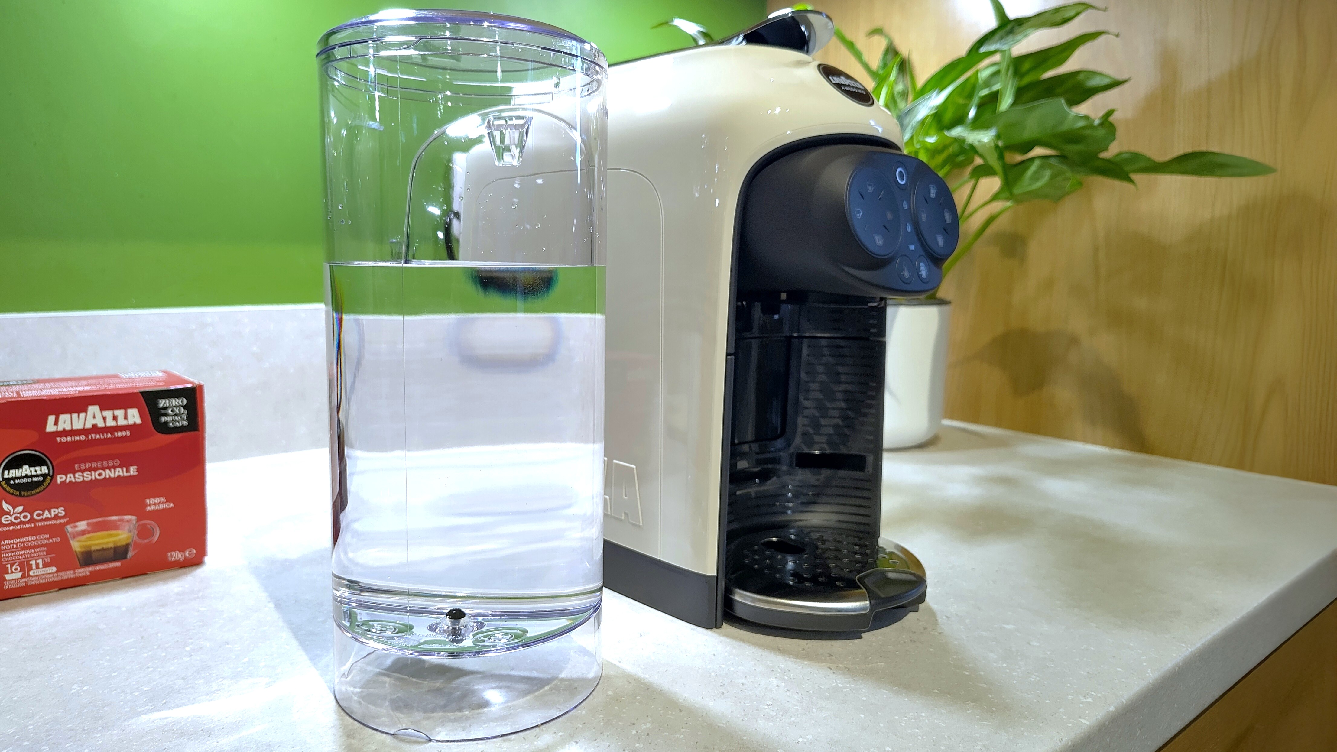 Water tank detached from Lavazza A Modo Mio Des&eacute;a coffee maker