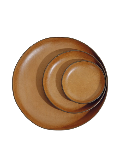 The Tray Set in Molded Leather