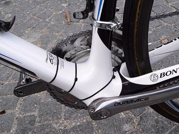 Lots of zip-ties are required to secure the SRM sensor.