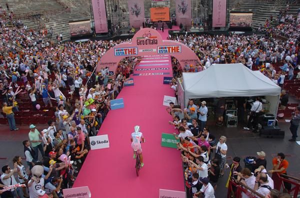Riders got the pink carpet treatment in Verona.
