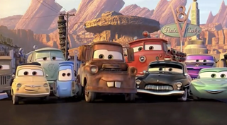 A still from Disney-Pixar's "Cars."