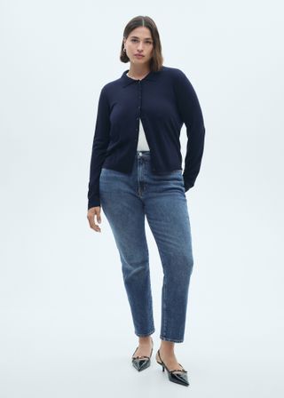 Claudia Slim-Fit Cropped Jeans - Women | Mango United Kingdom