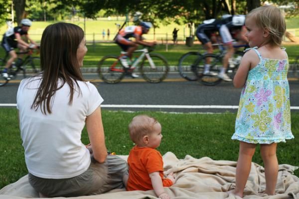 The Basking Ridge community turned out to support the riders and maybe inspire future cyclists.