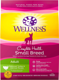 Wellness Complete Health Small Breed Dry Dog Food with Grains, Turkey &amp; Oatmeal RRP: $46.99 | Now: $30.30 | Save: $16.69 (36%)