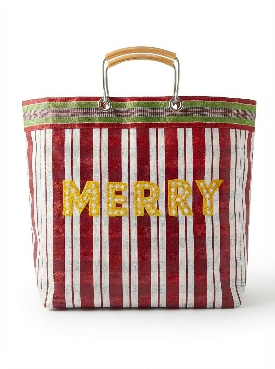 Recycled Plastic "merry" Tote Bag