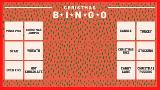 A Christmas bingo Christmas party games example