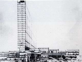 A sectional drawing of People’s Park Complex.