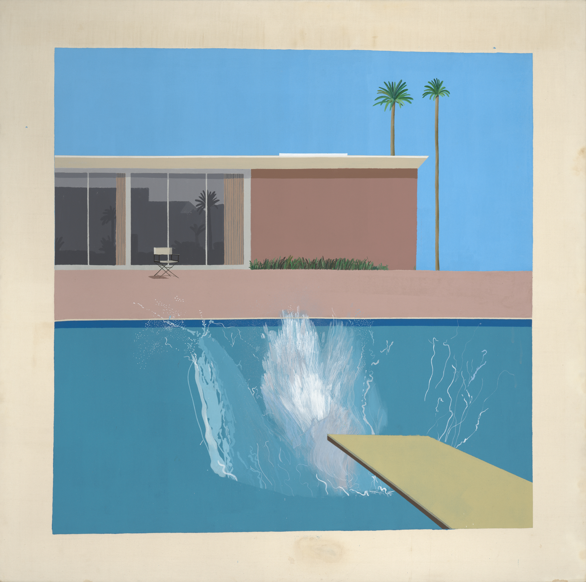 A Bigger Splash, 1967, acrylic on canvas