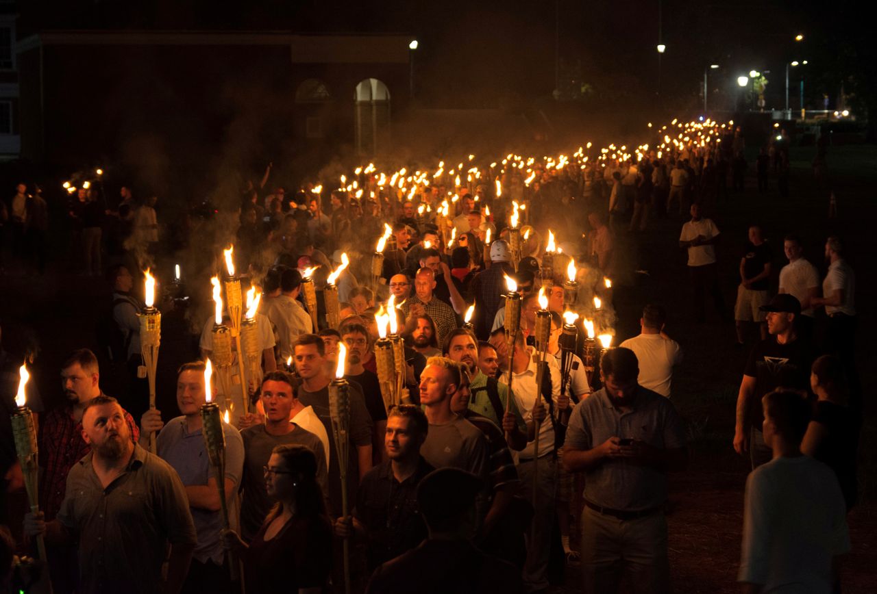 White supremacists march on the University of Virginia.