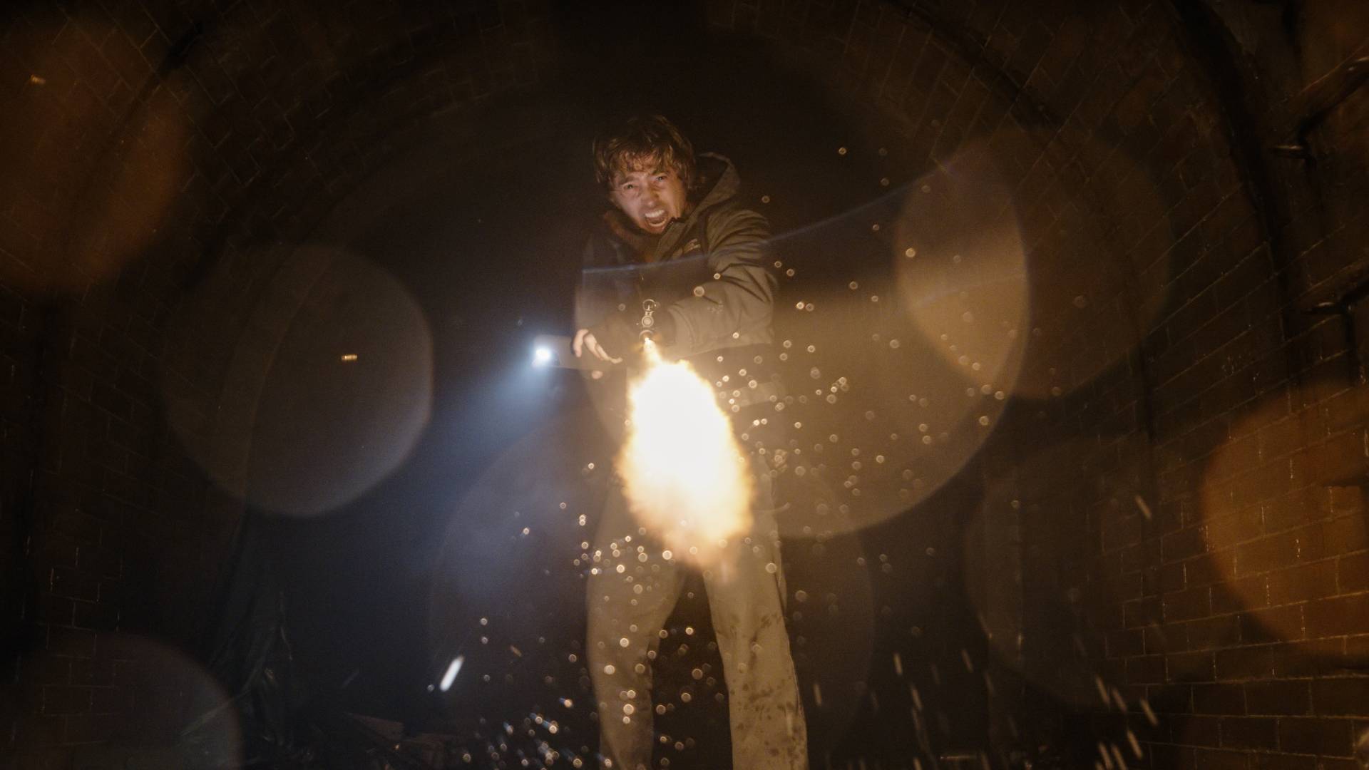 Austin Abrams as Bryan in Resident Evil