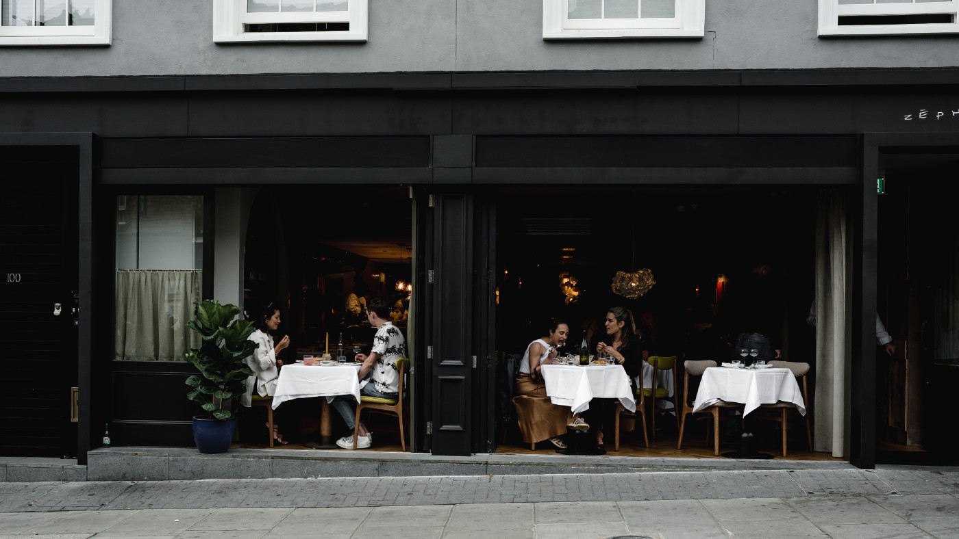 Exterior of restaurant
