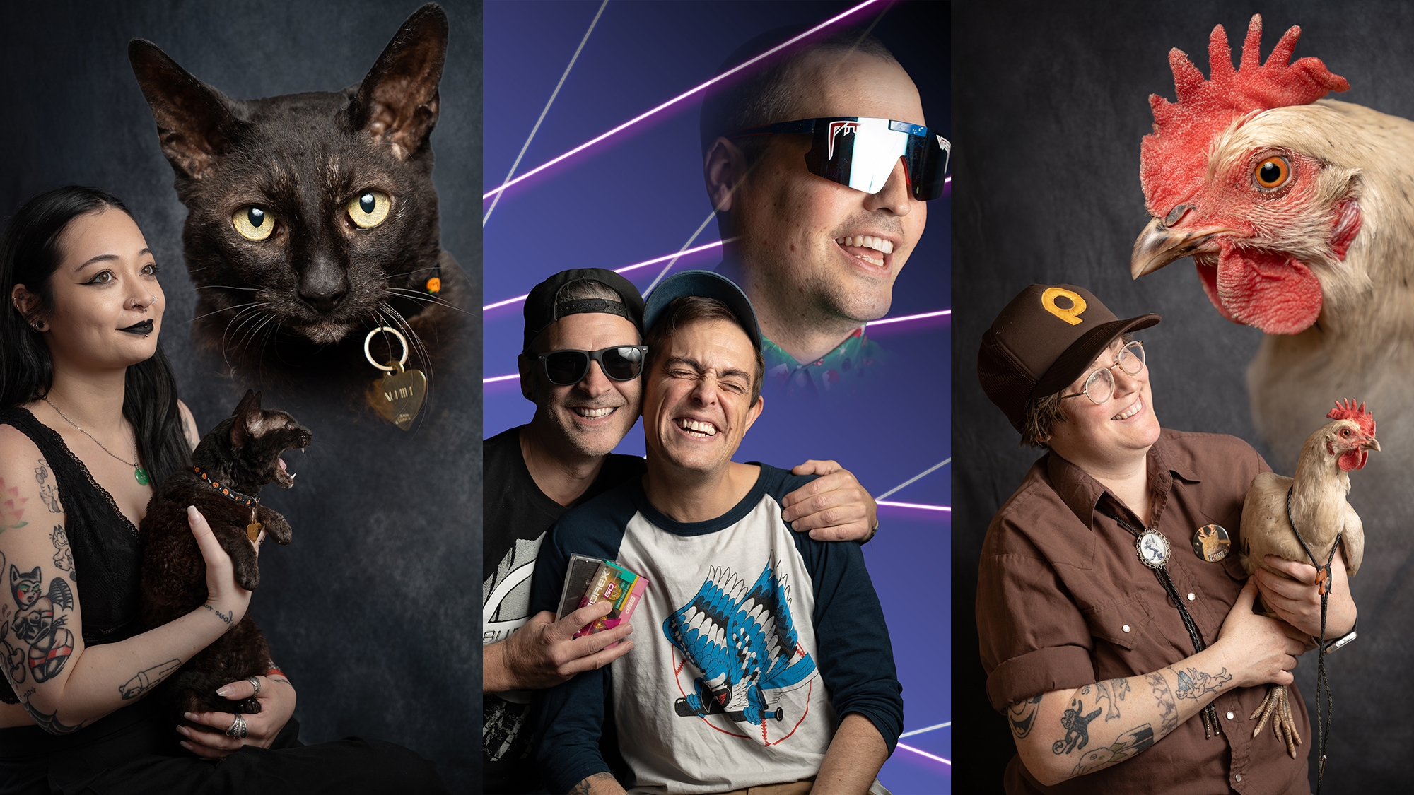 One Ontario-based photography duo has found success in an unusual place: taking humorous 1980s-style portraits at festivals