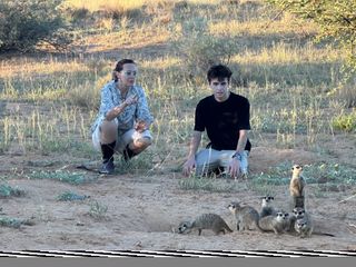 Alma Celeste Stafford and Kyle Thomas in South Africa.