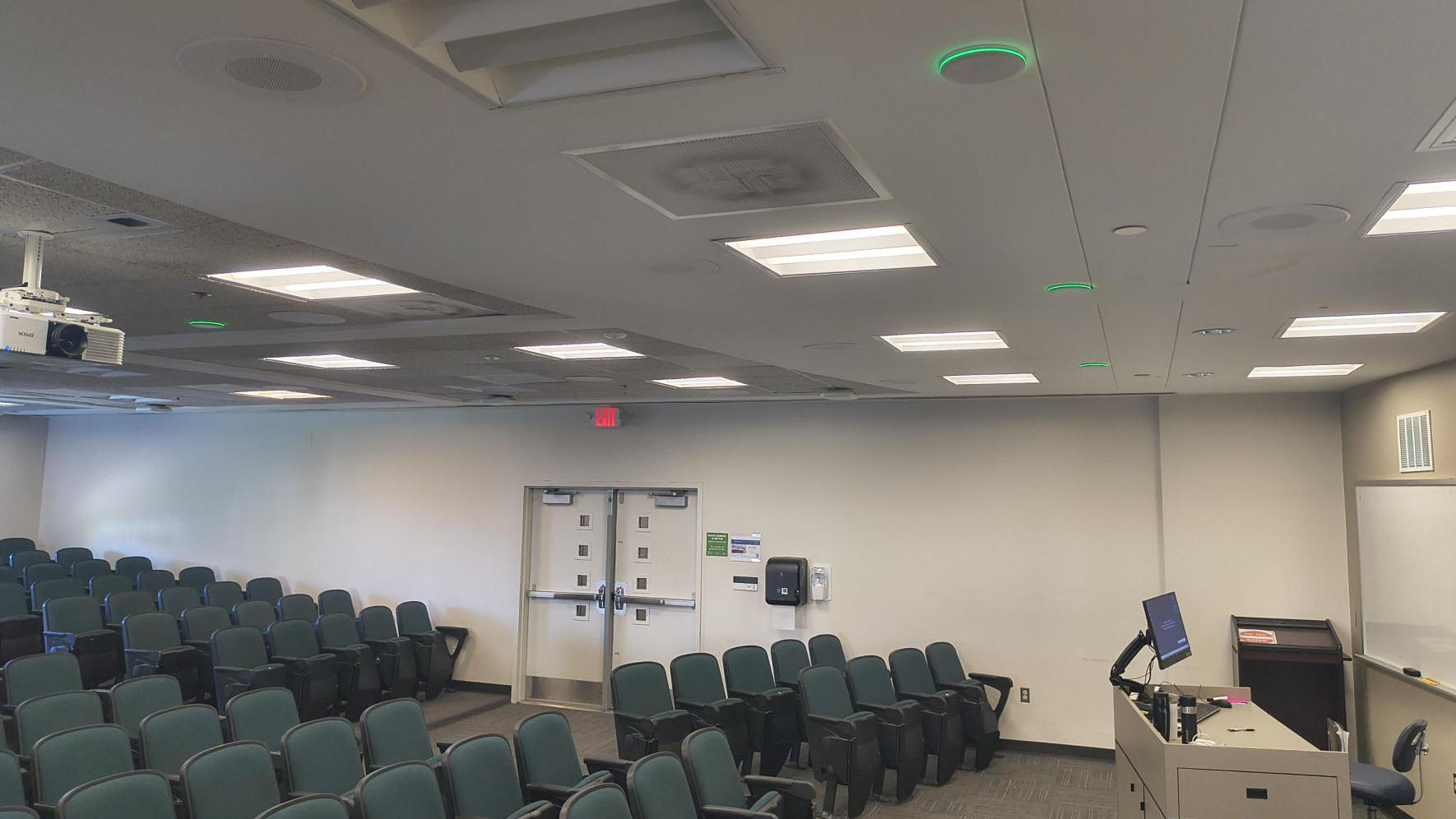Parl&eacute; Voice Lift uses Existing Beamtracking Ceiling Microphones to reinforce instructors in the classroom.