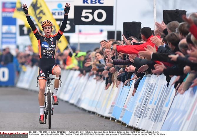 Wout Van Aert wins the Koksijde World Cup