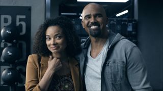 Rochelle Aytes and Shemar Moore in S.W.A.T. Season 6x21