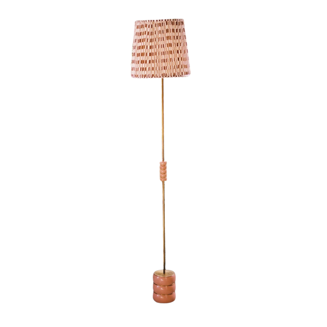 Holleder Cordless Standing Lamp in Blush by the Novogratz