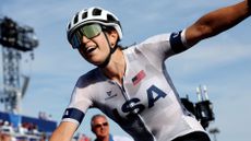 Kristen Faulkner wins the 2024 Olympic road race