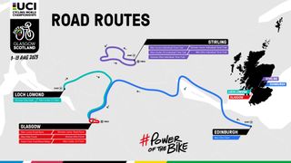 Glasgow World Championships 2023 road race routes