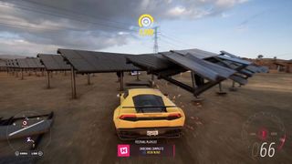 Forza Horizon 5 lamborghini huracan shocking forzathon daily challenge destroy solar panels