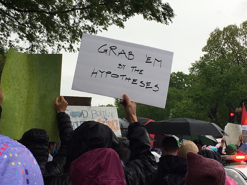 Marchers in Washington had a special message for the Trump administration.