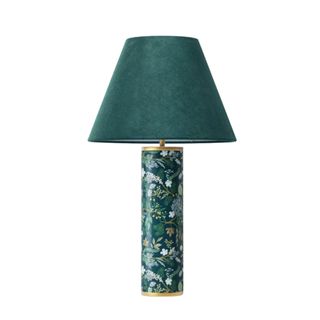 Floral green lamp