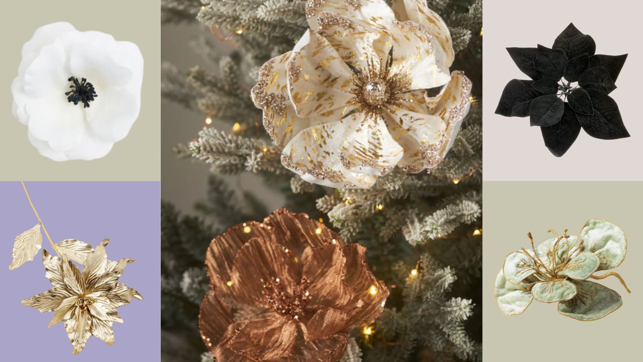 flower Christmas ornament trend