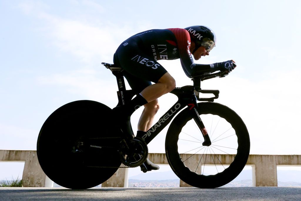 HONDARRIBIA SPAIN APRIL 04 Ben Tulett of United Kingdom and Team INEOS Grenadiers sprints during the 61st Itzulia Basque Country 2022 Stage 1 a 75km individual time trial from Hondarribia to Hondarribia itzulia WorldTour on April 04 2022 in Hondarribia Spain Photo by Gonzalo Arroyo MorenoGetty Images