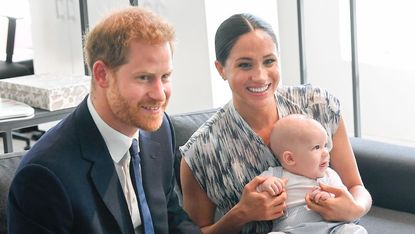 cape town, south africa september 25 prince harry, duke of sussex, meghan, duchess of sussex and their baby son archie mountbatten windsor meet archbishop desmond tutu and his daughter thandeka tutu gxashe at the desmond leah tutu legacy foundation during their royal tour of south africa on september 25, 2019 in cape town, south africa photo by poolsamir husseinwireimage