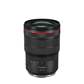 Canon RF 15-35mm F2.8L IS USM on a white backround