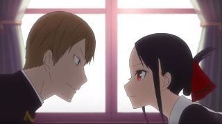 The two main characters in Kaguya-sama: Love Is War.