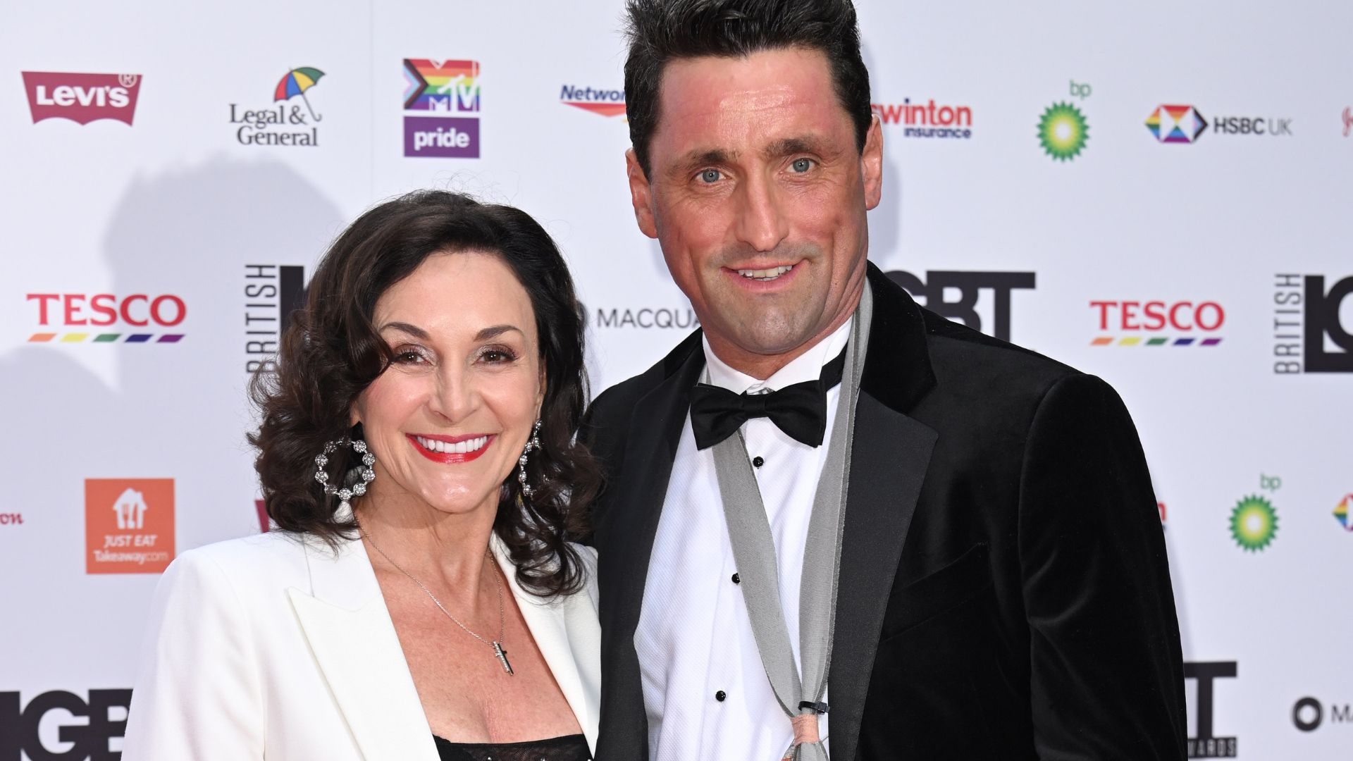 Shirley Ballas and Danny Taylor attend the LGBT Awards 2022 at The Brewery on June 24, 2022