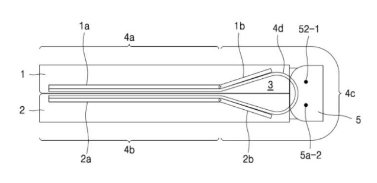 Patente da Samsung para uma dobradiça em forma de gota d'água