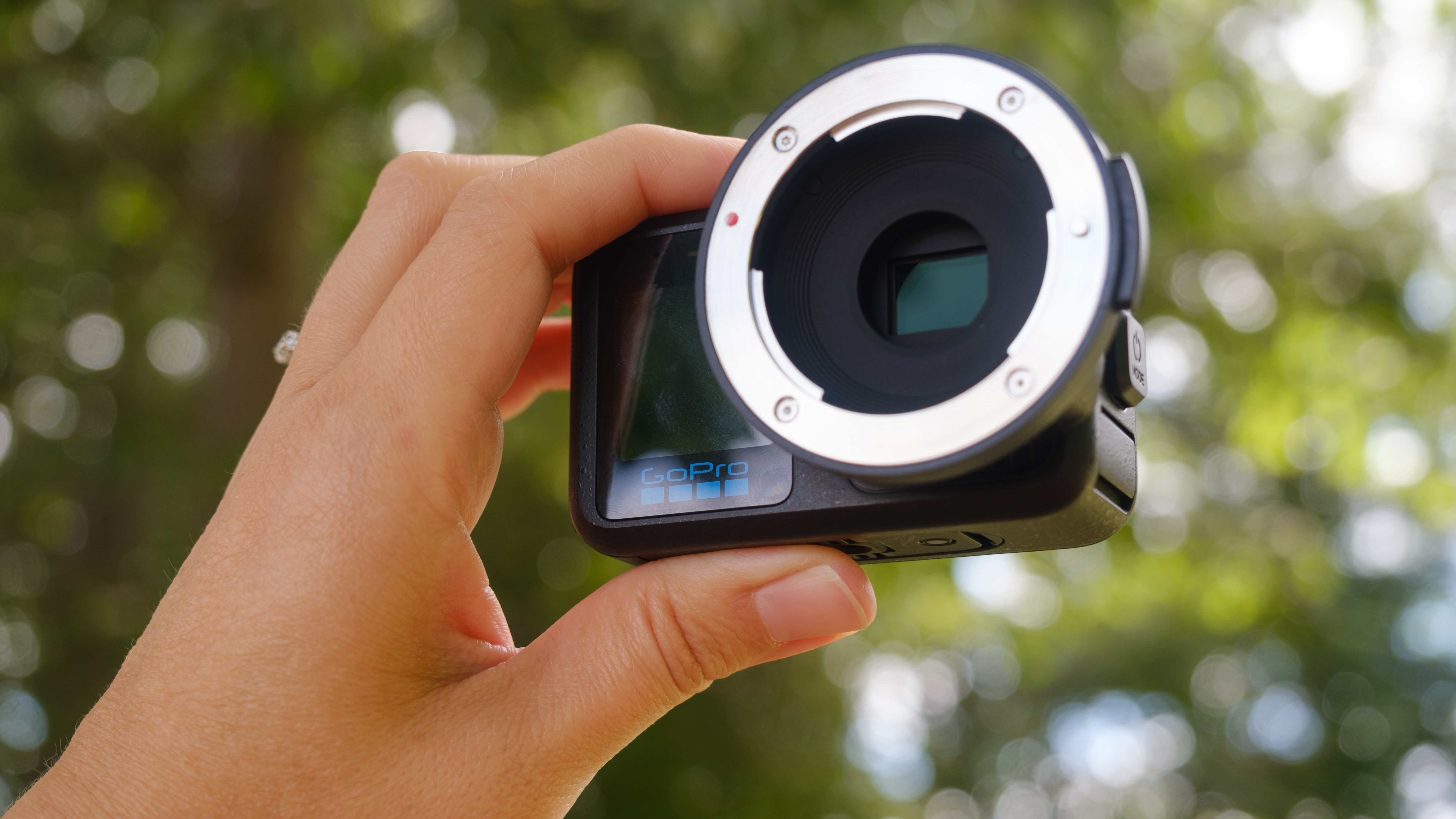 The GoPro Mission 1 Pro ILS mirrorless camera