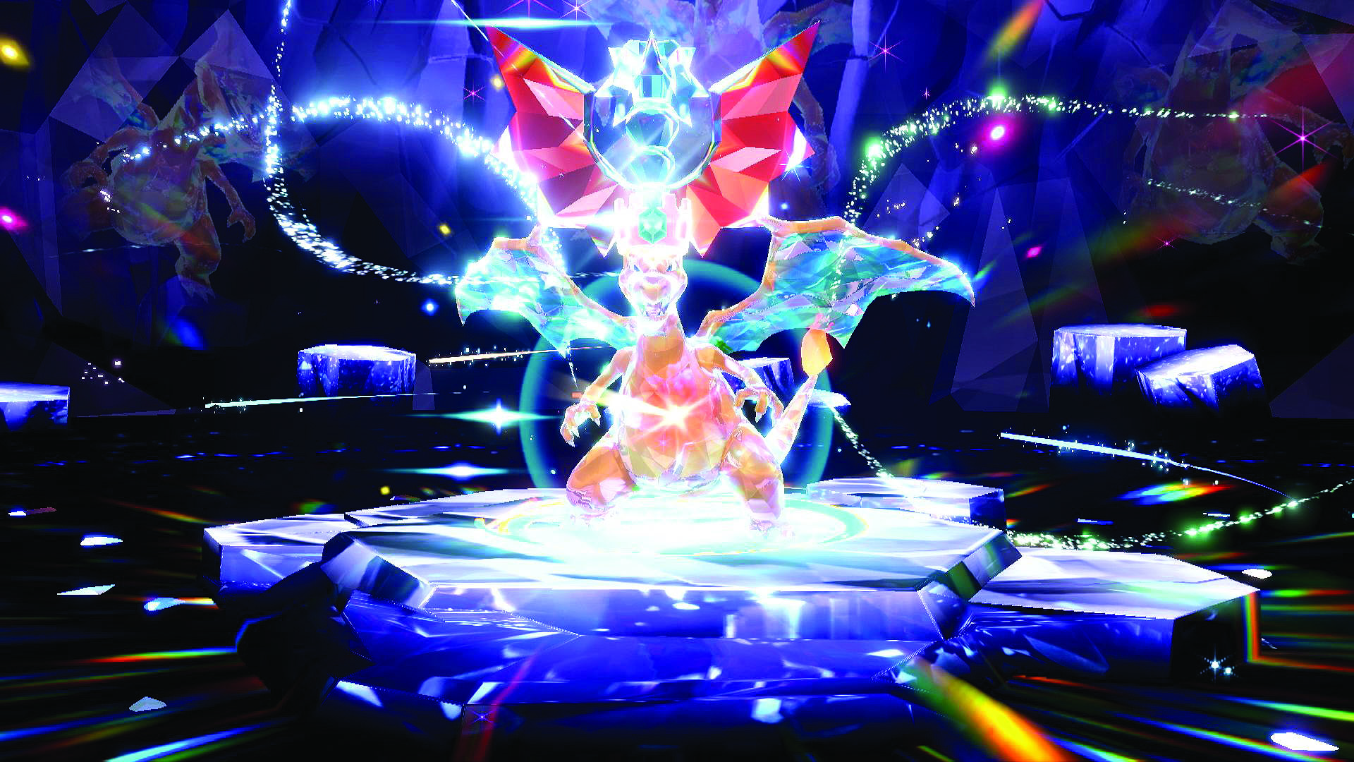 A charizard raid - from Pokemon Scarlet and Violet's entry in The Story of Pokemon bookazine