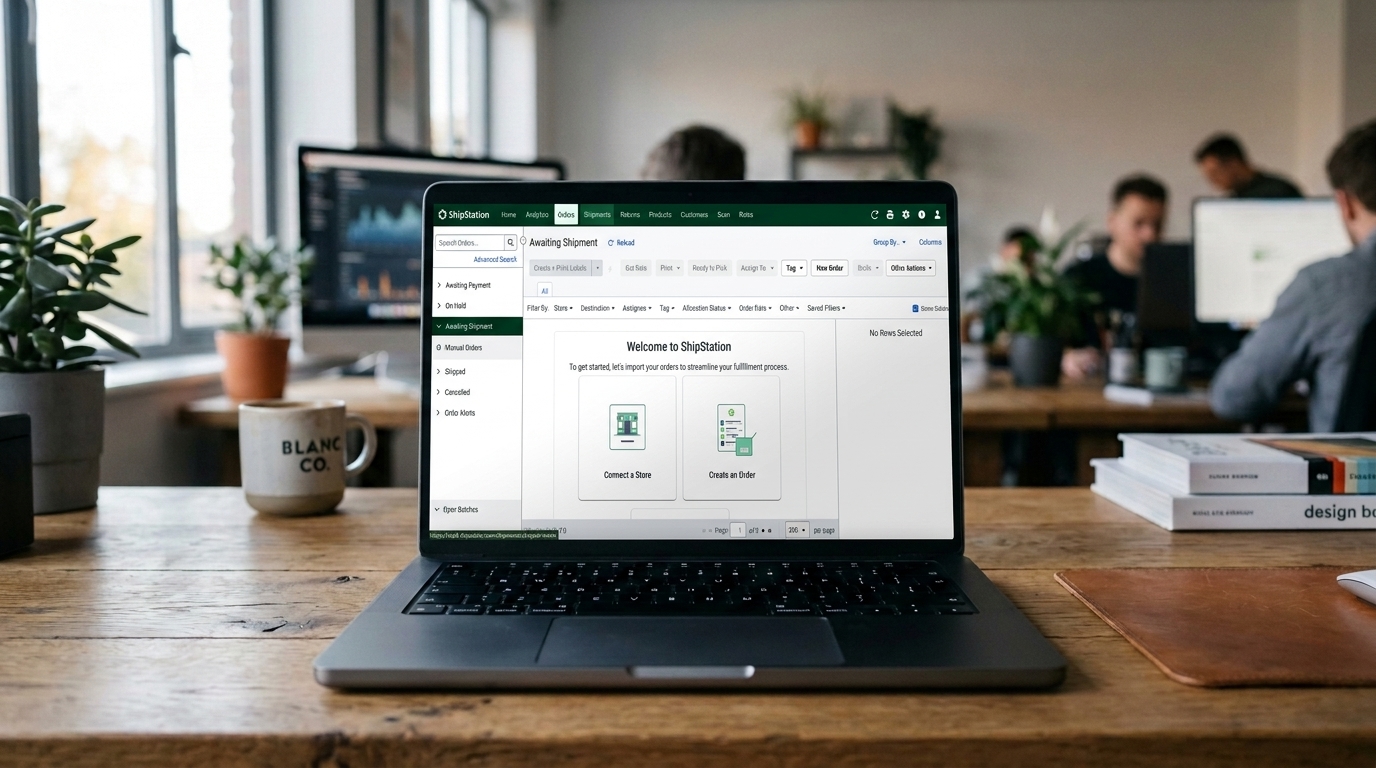 shipstation portal on a macbook