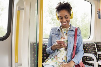 woman using her mobile phone