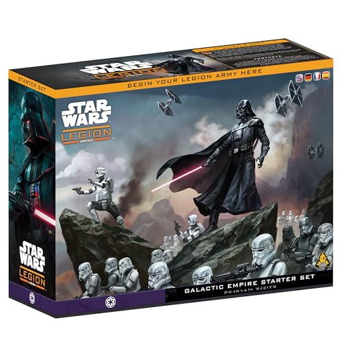 Atomic Mass Games Star Wars: Legion Galactic Empire Starter Set - Tabletop Miniatures Game, Strategy Game for Kids and Adults, Ages 14+, 2 Players, 3 Hour Playtime, Made
