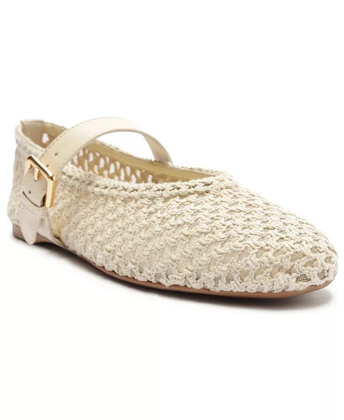 Arezzo, Women's Abby Woven Ballet Flats