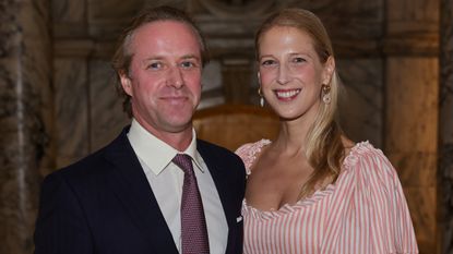 Thomas Kingston and Lady Gabriella Windsor attend the private view for "Gabrielle Chanel. Fashion Manifesto" at the Victoria & Albert Museum on September 13, 2023
