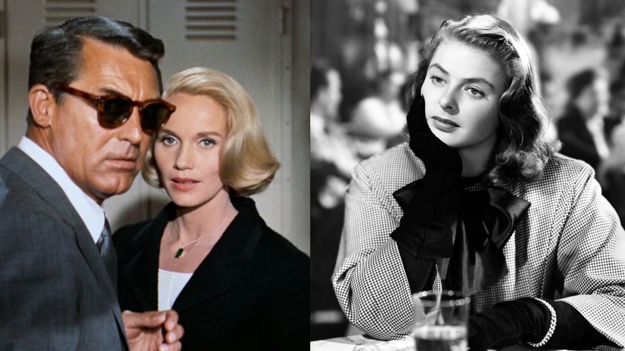 a collage of the best old hollywood movies including north by northwest and notorious