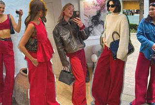 Red Pants Are Trending Here s How to Wear Them Who What Wear