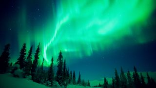 Auroras dance in the night sky in director Tom Lowe's documentary "Awaken," which debuted on Dust April 9, 2021.