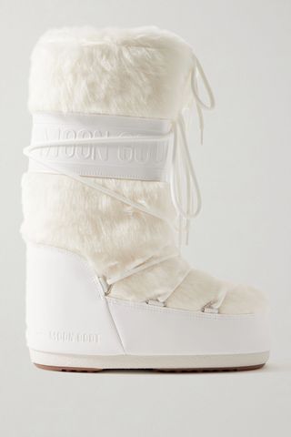 Icon Faux Fur and Faux Leather Snow Boots