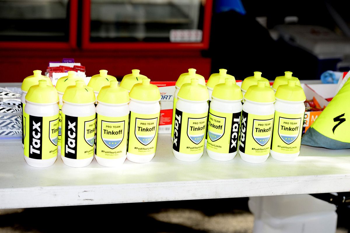 Plenty of bidons for Tinkoff