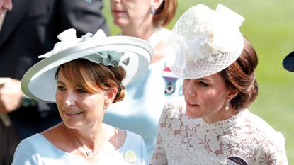 The Princess of Wales attends Ascot with her mother Carole Middleton